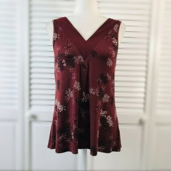 Maurices Tops - MAURICES Burgundy Sleeveless Blouse